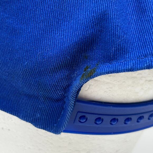 Vintage Niro Hat Cap Blue 90s 5 Panel A-Frame Snapback Rope Corded - Picture 6 of 10